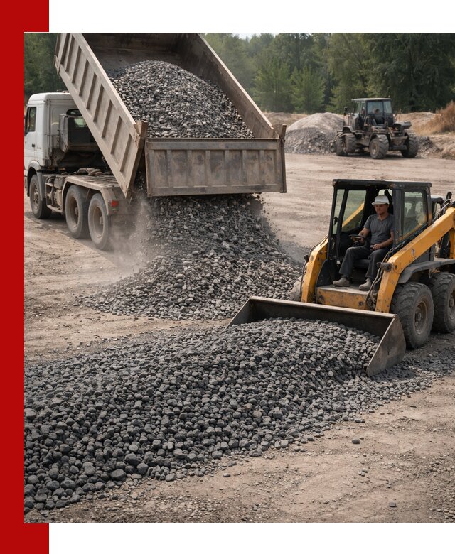 Гранитный щебень фракция 40-70 с доставкой в Первоуральске