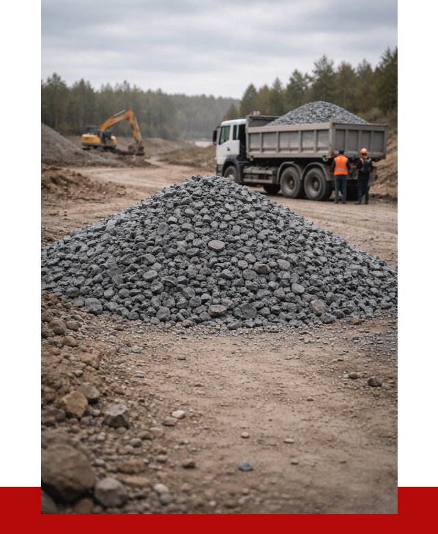 Щебень габбро диабаз фракция 40-70 в Первоуральске от 2264 р-ПРОНЕРУДПрв