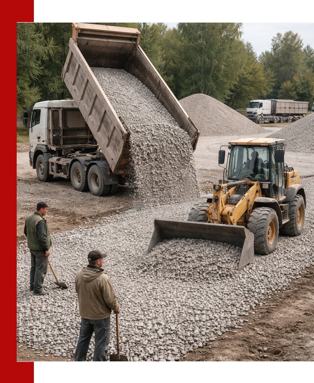 Купить гравийный щебень фракция 20-40 в Первоуральске с доставкой