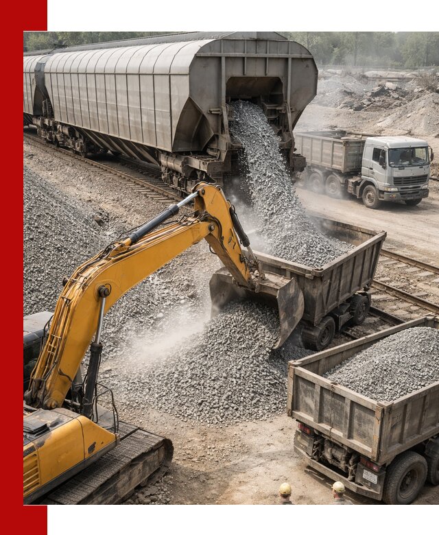 Доставка железнодорожного щебня в Первоуральске крупными партиями быстрого отгруза