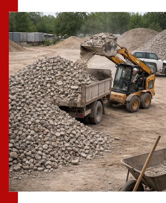 Доставка вторичного щебня в Первоуральске для строительных работ