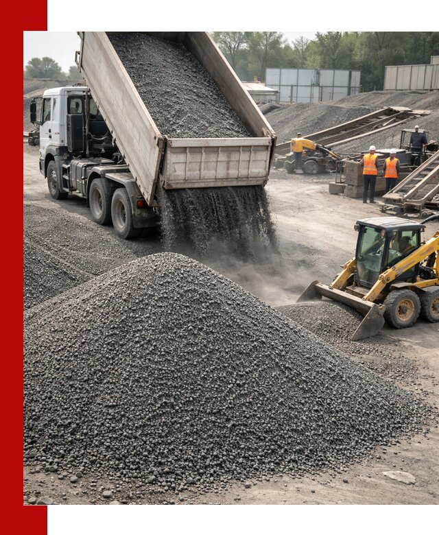 Вторичный щебень фракция 0–5 с доставкой в Первоуральске