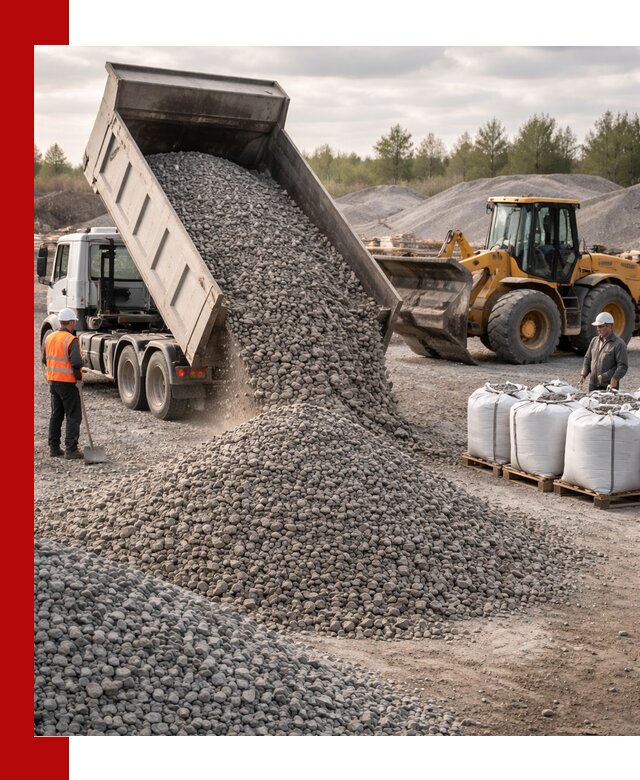 Бетонный щебень фракция 5–20 с доставкой в Первоуральске