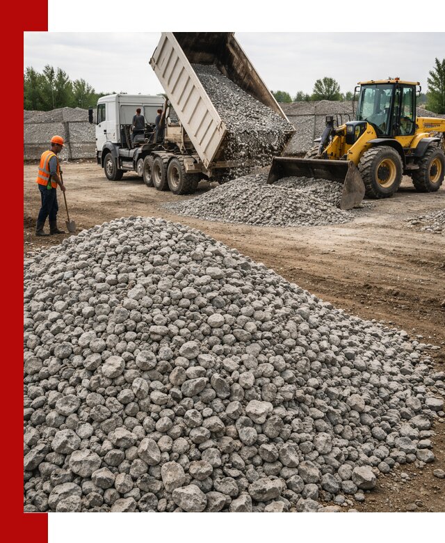 Доставка бетонного щебня фракции 40-70 в Первоуральске