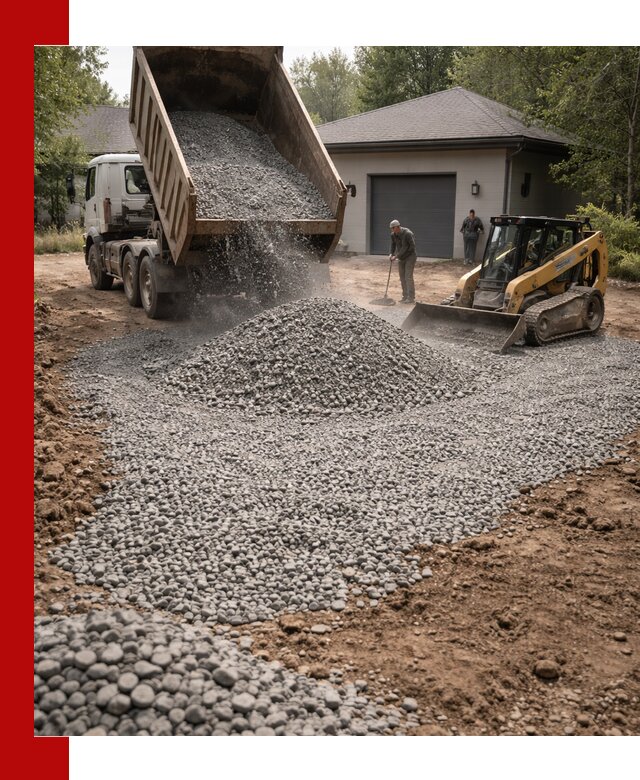 Щебень для парковки в Первоуральске: доставка и укладка качественного материала