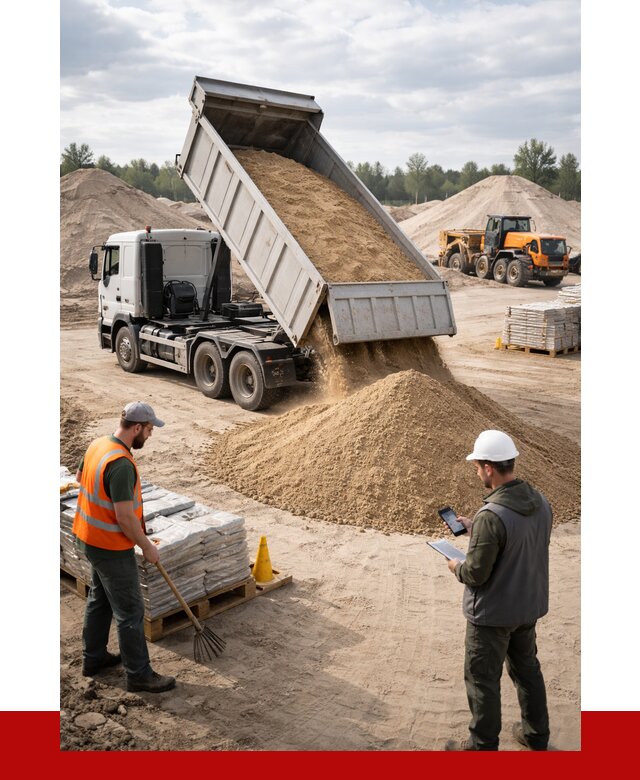 Карьерный песок с доставкой в Первоуральске от 3705 р. ПРОНЕРУДПрв