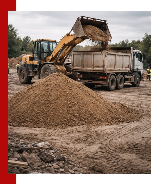 Доставка речного песка навалом в Первоуральске быстро и выгодно