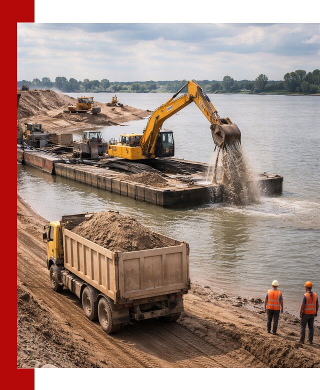 Намывной песок с доставкой в Первоуральске оптом и в розницу