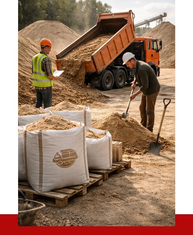 Строительный песок в Первоуральске от 2264 р. с доставкой, ПРОНЕРУДПрв