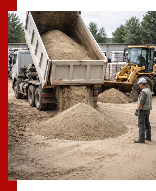 Поставка и доставка песка для бетона в Первоуральске