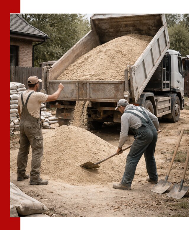 Песок для штукатурки с доставкой в Первоуральске качественный и чистый