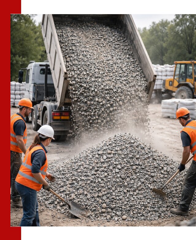 Доставка гравия и камня в Первоуральске оптом и в розницу
