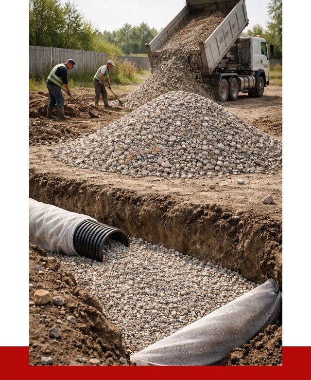 Гравий для дренажа в Первоуральске от 2264 р., доставка ПРОНЕРУДПрв