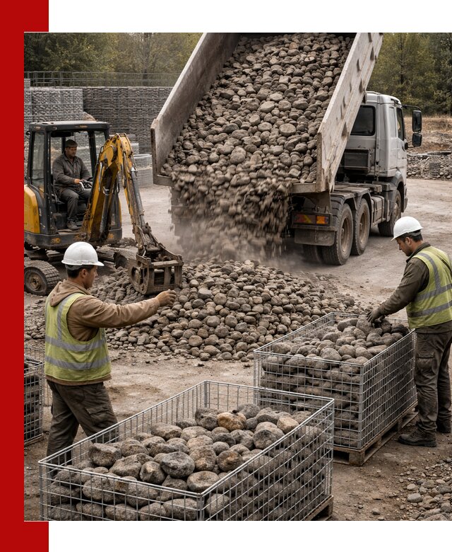 Камень для габионов фракция 100–201 в Первоуральске