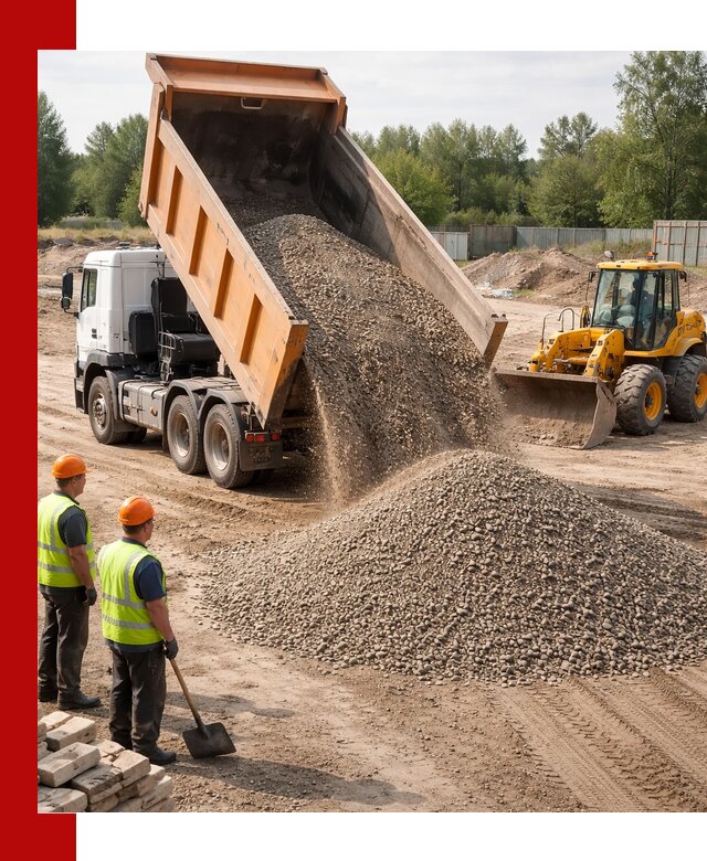 Доставка щебёночно-песчаной смеси ЩПС С7 в Первоуральске