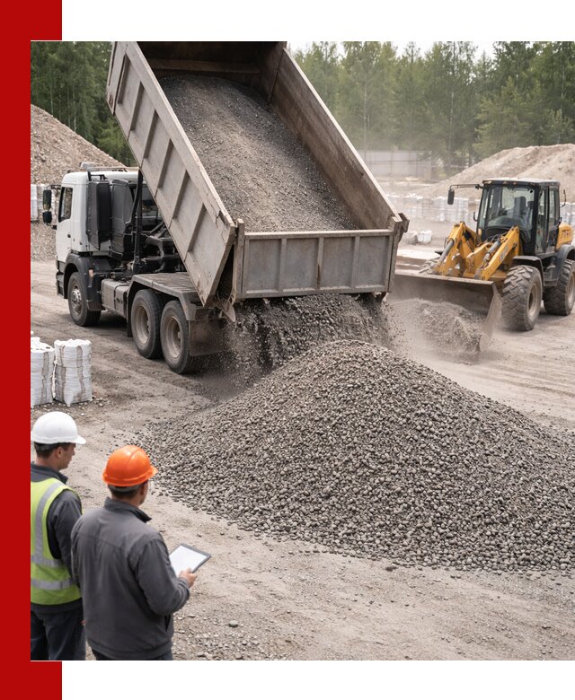 Доставка и продажа гранитного отсева 0-10 в Первоуральске