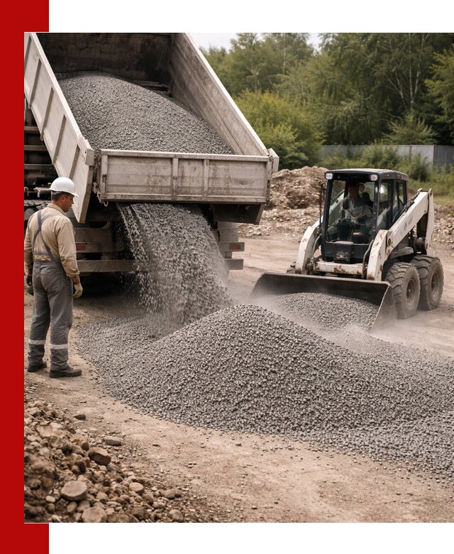 Доставка гравийного отсева 0-5 в Первоуральске оптом и в розницу