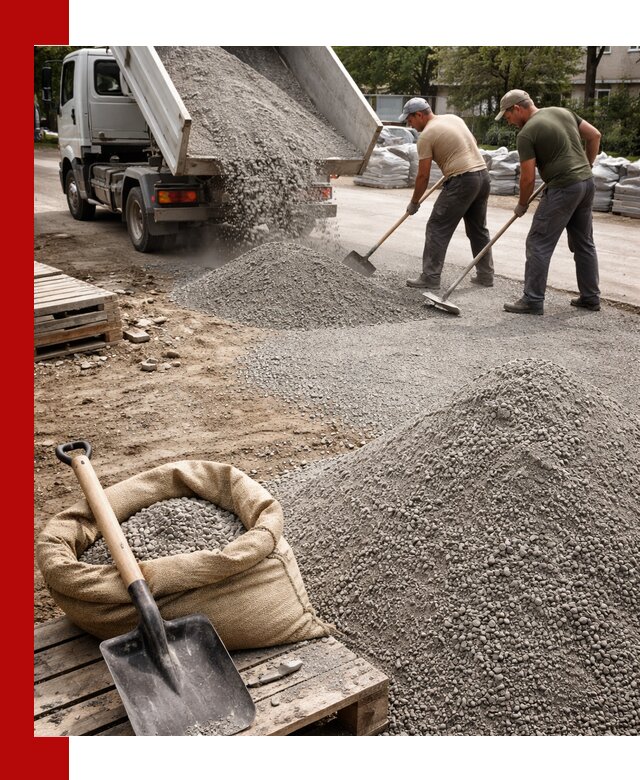 Отсев для тротуарной плитки в Первоуральске — доставка и укладка