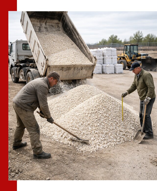 Мраморная крошка с доставкой и разгрузкой в Первоуральске