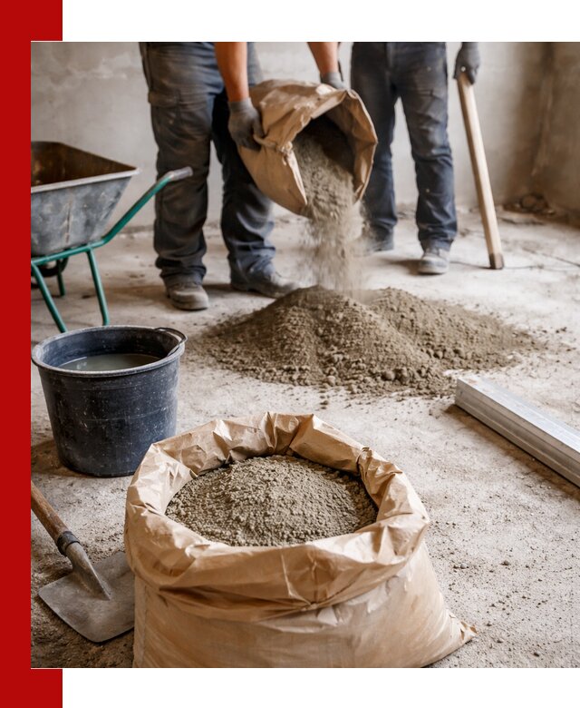 Доставка сухой смеси для стяжки в Первоуральске