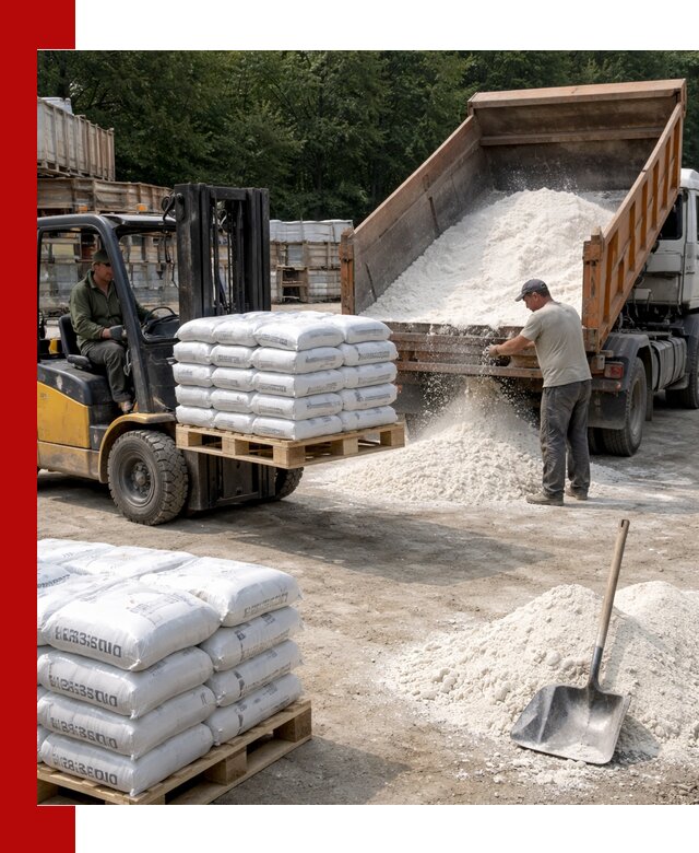 Доставка строительной извести оптом и в розницу в Первоуральске