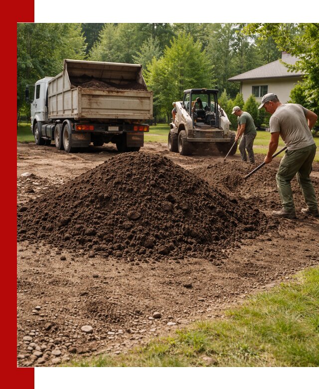 Доставка и укладка грунта для газона в Первоуральске