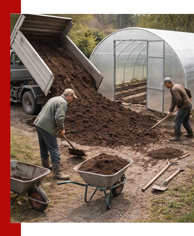 Грунт для теплицы с доставкой в Первоуральске — плодородный субстрат под растения