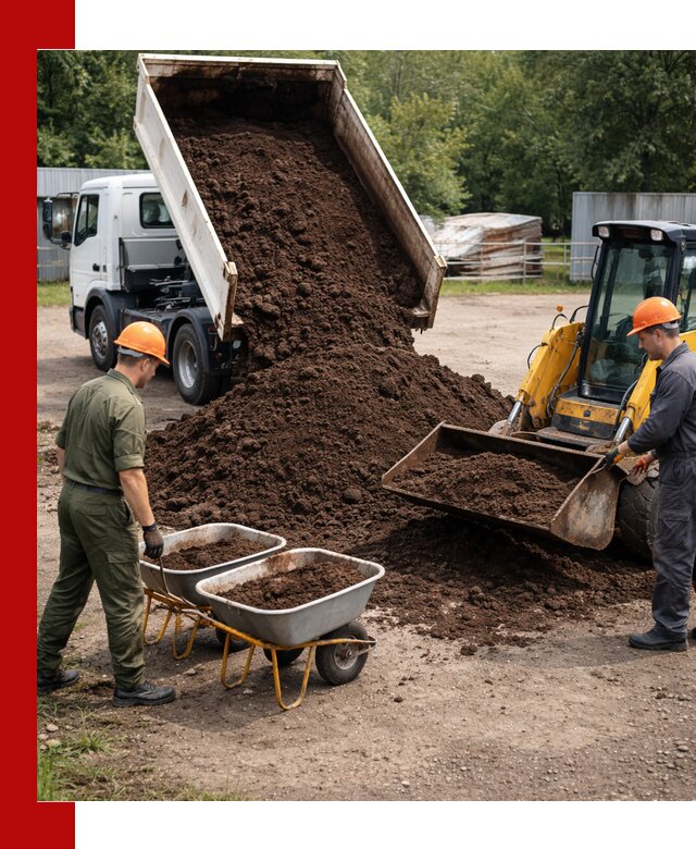 Доставка торфо-земляной смеси в Первоуральске для огорода и ландшафта