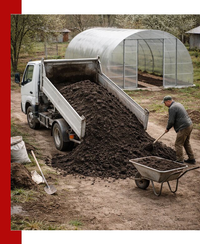 Чернозем для теплицы с доставкой в Первоуральске