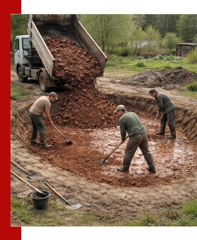 Купить качественную глину для пруда в Первоуральске