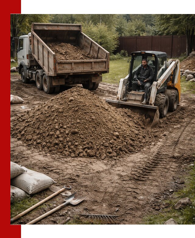 Суглинок для планировки участков в Первоуральске с доставкой и выгрузкой