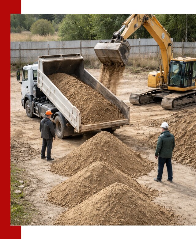 Доставка супеси вагонными и автопартиями в Первоуральске