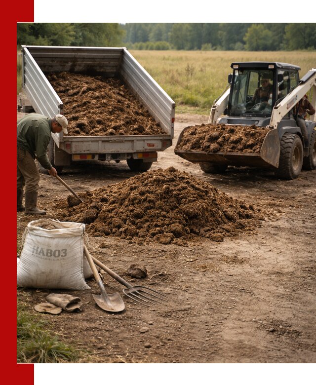 Доставка конского навоза в Первоуральске с разгрузкой и доставкой на объект