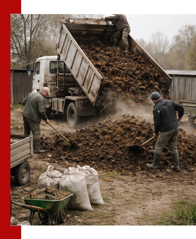 Доставка коровьего навоза самосвалом в Первоуральске