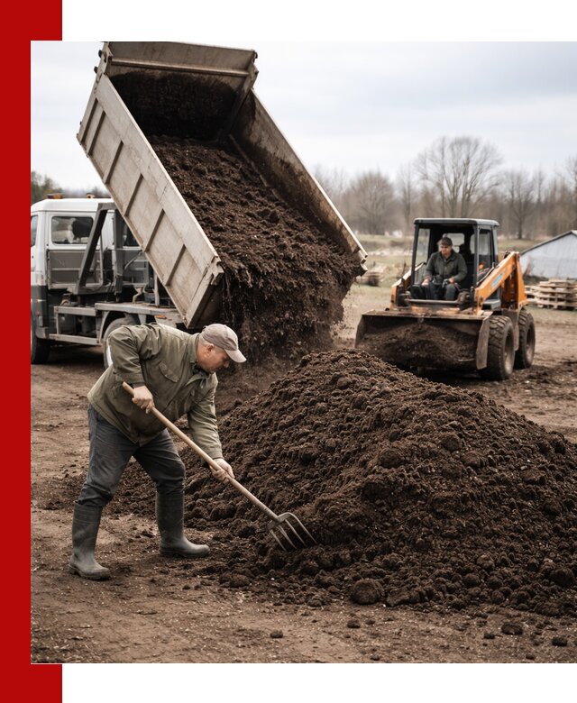 Доставка и продажа перегноя в Первоуральске быстро и дешево