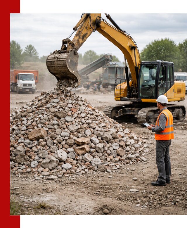 Доставка и вывоз строительного боя в Первоуральске