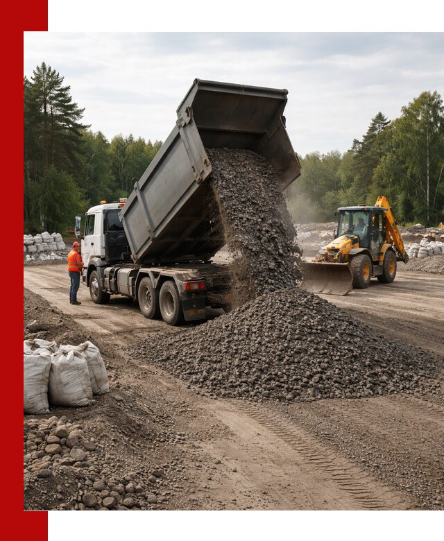 Доставка дробленого асфальта в Первоуральске для дорожных работ