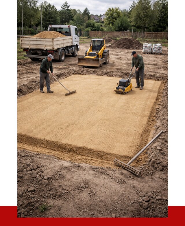 Устройство песчаной подушки в Первоуральске от 4632 р. ПРОНЕРУДПрв