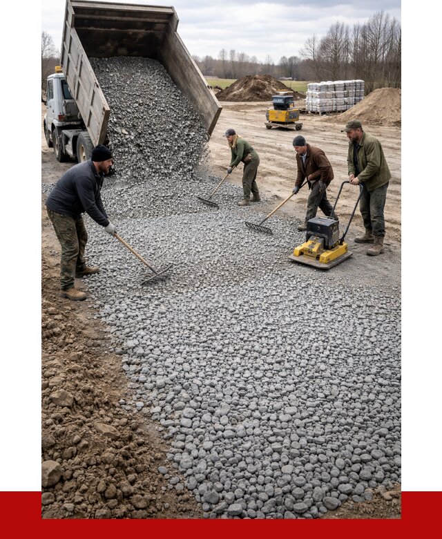 Устройство щебеночной подушки в Первоуральске от 4632 р. ПРОНЕРУДПрв
