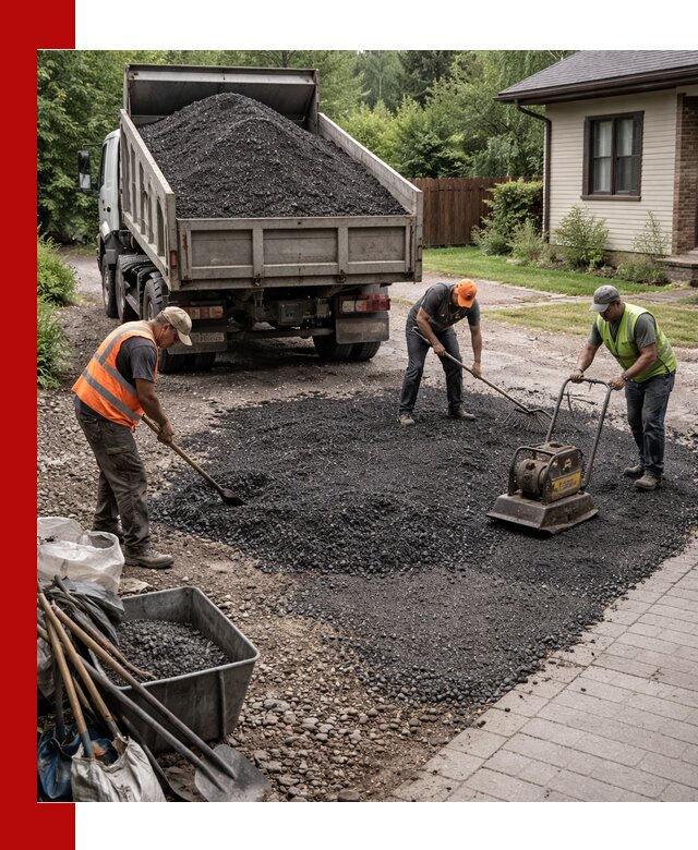 Асфальтовая крошка для двора с доставкой в Первоуральске